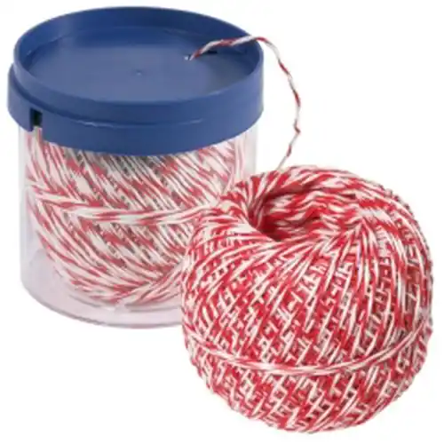 3886/100 Rollbratenfaden, L 150 m, aus rot-weißem Polyester, Ersatzrolle für Spenderdose Jetzt Kaufen